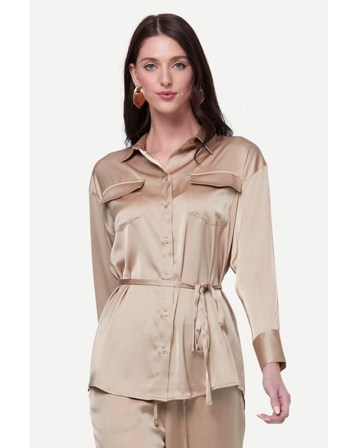 Zafur Natural Barron Blouse