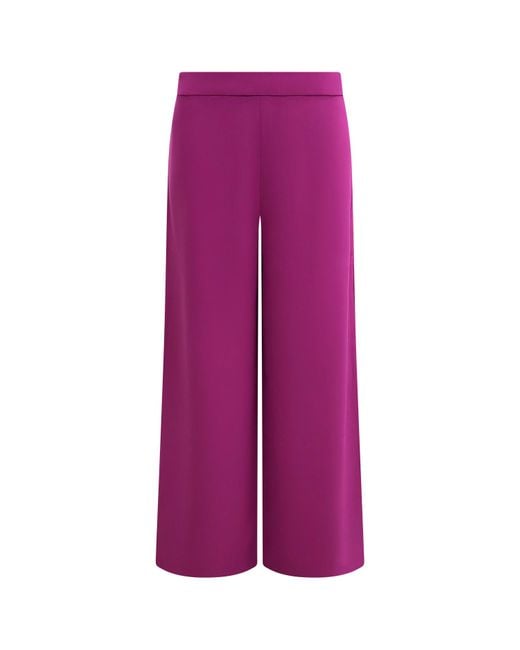 Perlavera Purple Pelin Fuchsia Side Zipper Pant