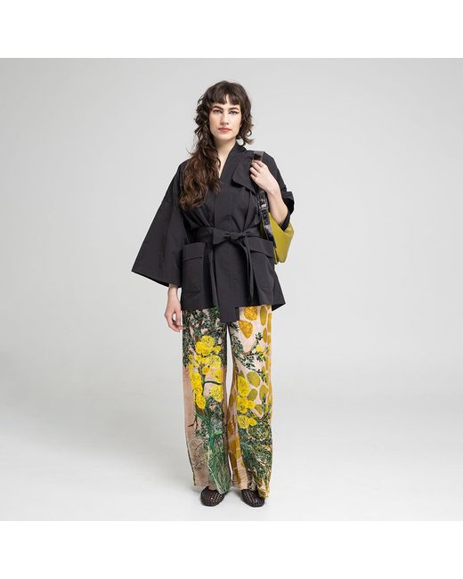 ARTISTA Yellow Fennel Wide Leg Pants