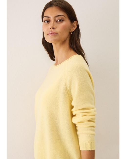 Loop Cashmere Yellow Featherweight Sweater