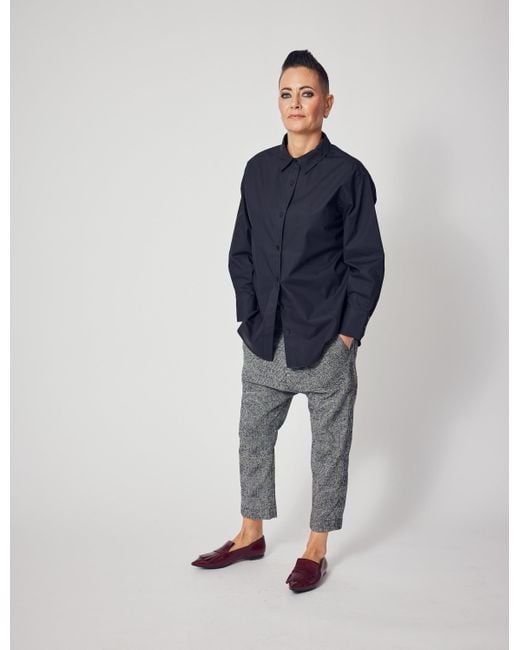 Lindsay Nicholas New York Blue Marcia Oversized Shirt