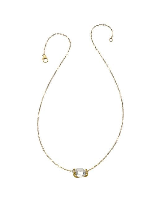 Heather Hawkins Jewelry Metallic Herkimer Diamond Necklace