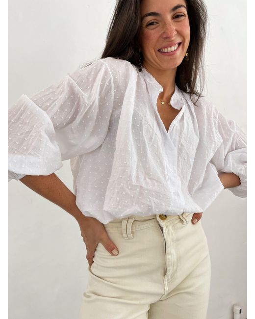 Mind Traveler White Blusa Julia Blanca
