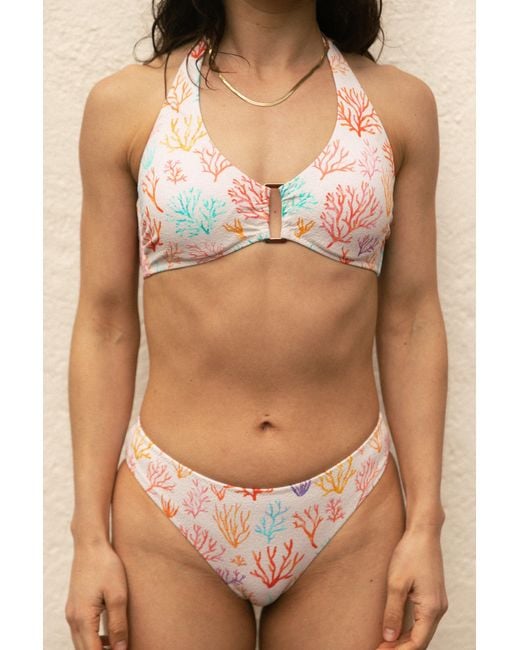 Aqva Swimwear White Talamanca Bikini Top