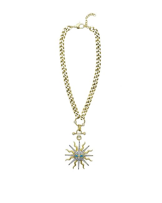 Bayemeyc Metallic Maschera Chain Necklace