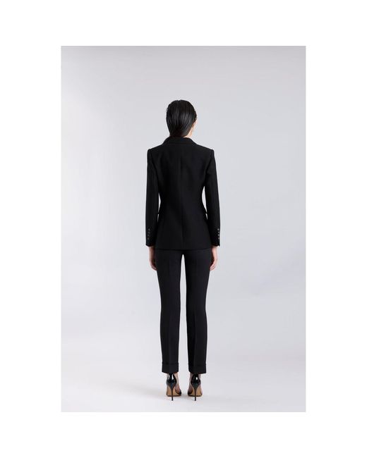 The Extreme Collection Black Embellished Tailored Blazer With Metallic Details