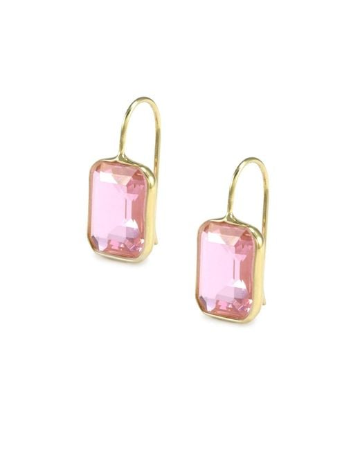Hye Jane Jewelry Pink Small Gemma Quartz Earrings