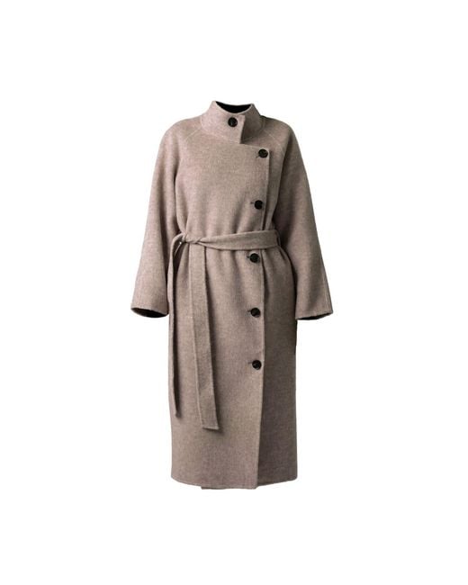 Maui X Lolita Brown Carrie Clay Wool Cashmere Coat