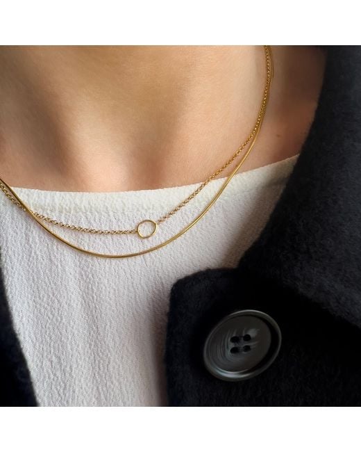 Tory Long Metallic The Circle Necklace