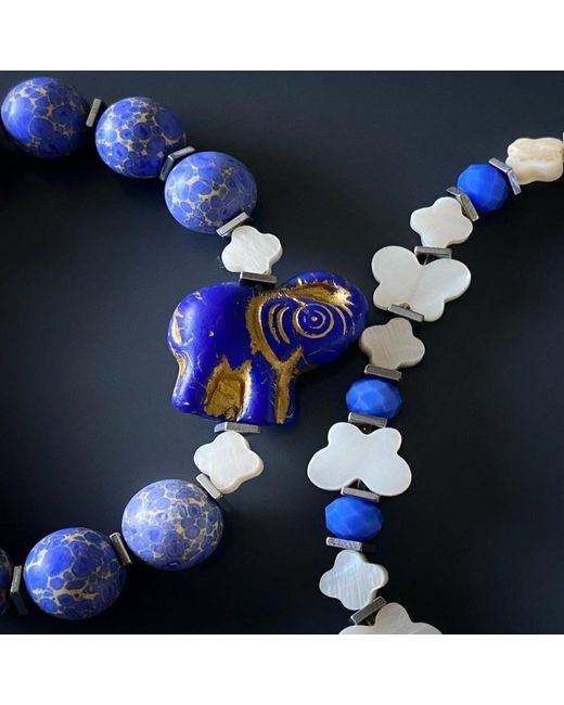 Ebru Jewelry Blue Wish Your Dreams Bracelet Set