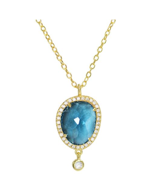KAMARIA Pink Johari Lab Created Gemstone Necklace With Crystals