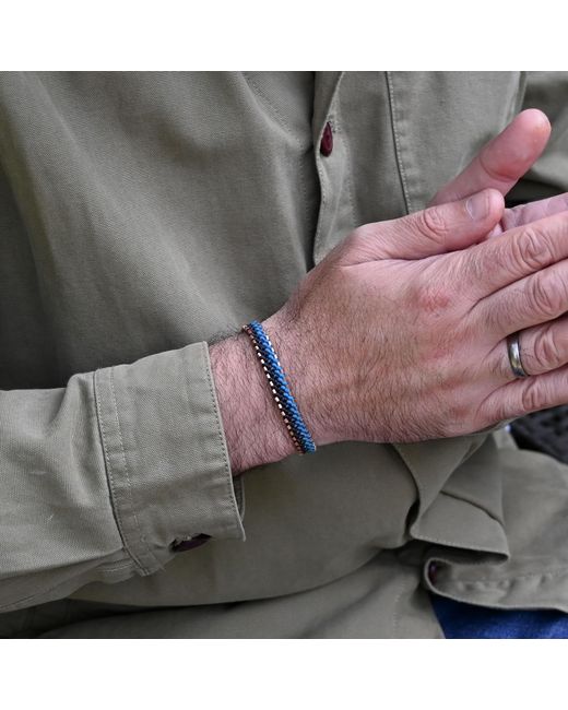 Harbour Uk Blue Hampton Connection Copper Rope Bracelet for men