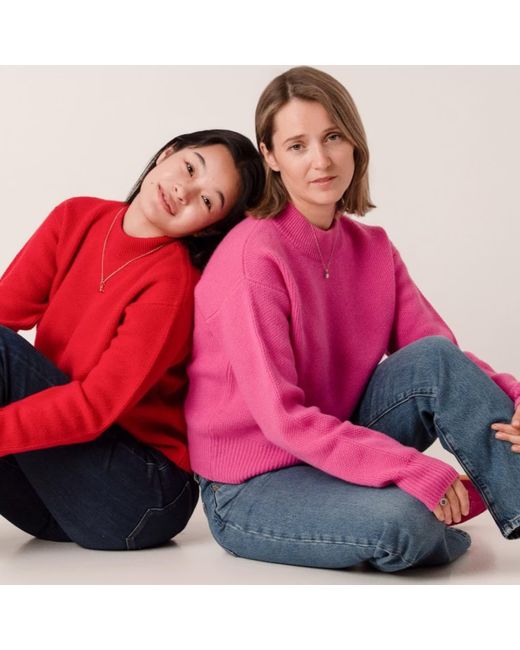 Porridge Knitwear Pink Cashmere Amy Jumper