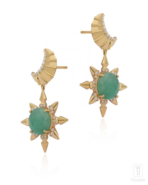 The Jewelz Blue The Prophecy A Celestial Of Moon & Sun Earrings