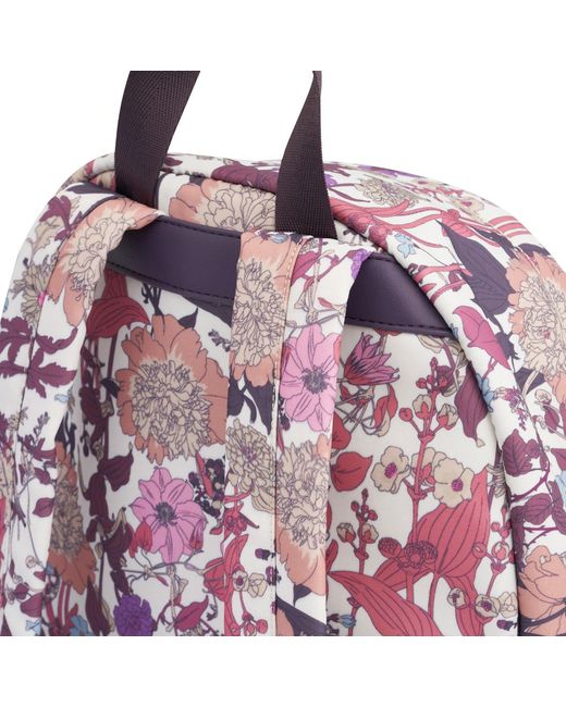 Fable England Pink Floral Print Recycled Polyester Backpack