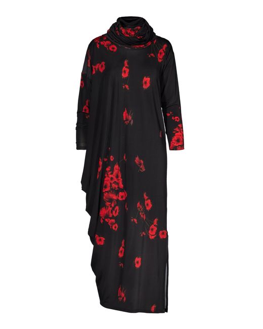 Tessitura Red Poppies Long Dress