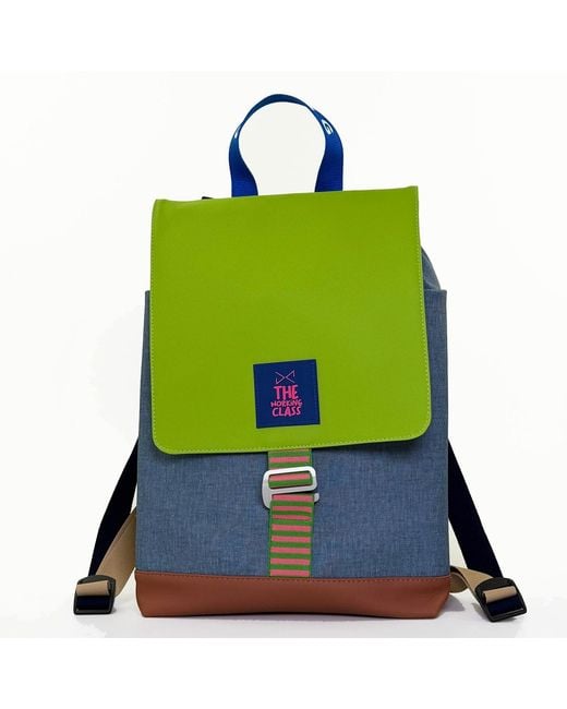 Daniel Chong Green Waterproof The Hook Backpack With Double Zipper for men