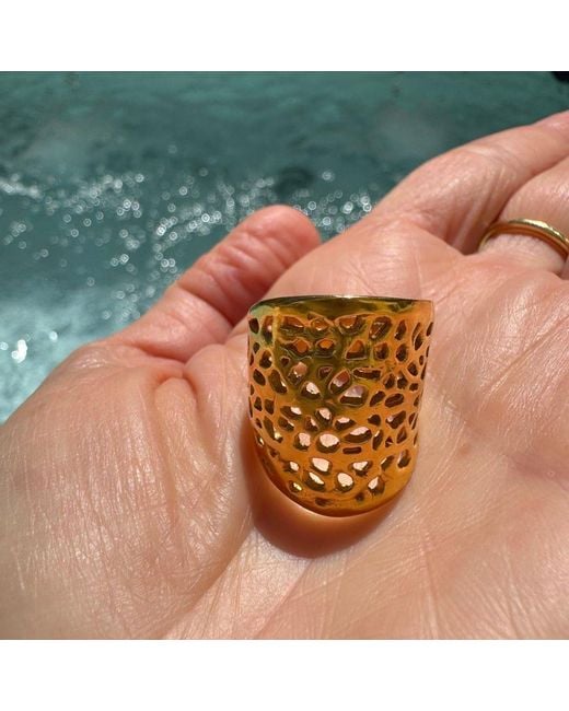 Lexi Jewelry Metallic Athena Sea Fan Ring