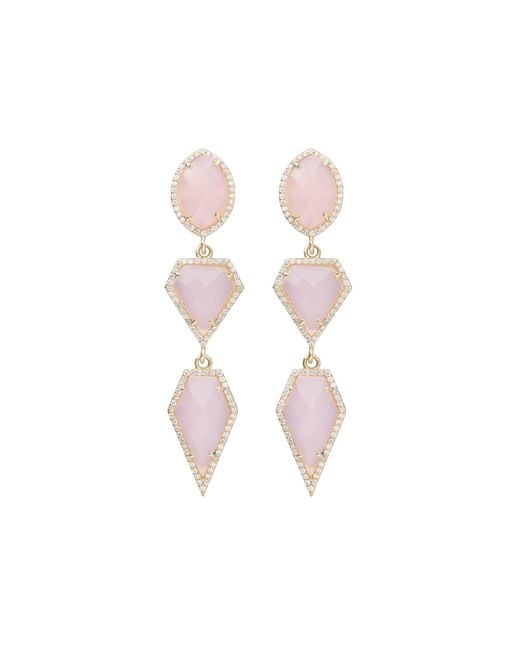Stephanie Browne Australia Pink Champagne Earrings
