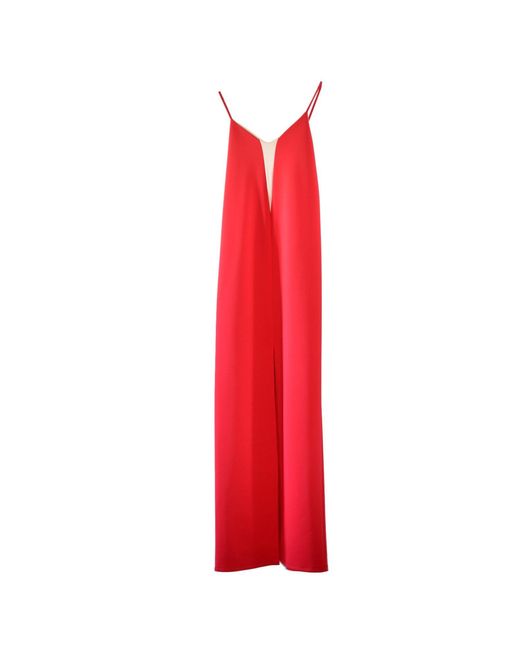 Laura Daili Red Neutrals Scarlet Elegance Maxi Dress