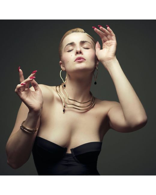 IN CAUDA VENENUM Metallic Aeterna Earrings