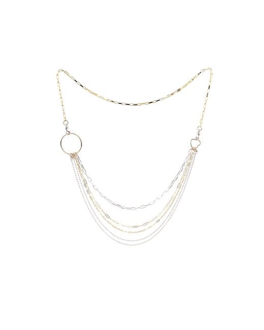 Oana Savu Metallic Multi-Layer Sterling & Elegant Necklace