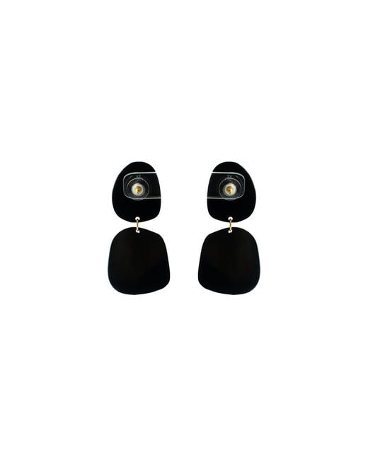 Gissa Bicalho Black Earring Organic B