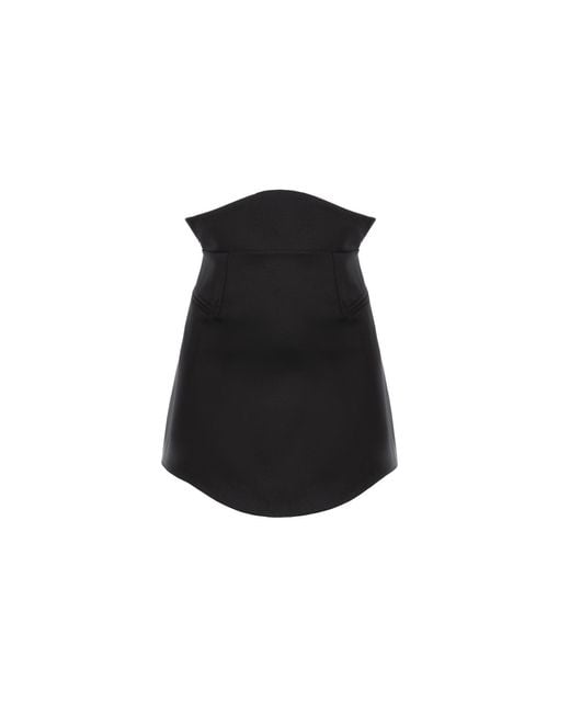 AVENUE No.29 Black Mini Skirt With Rounded Hemline