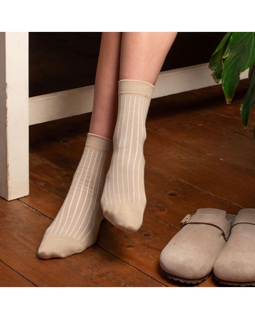 Peper Harow - Made in England Brown Three Pack Essential Socks