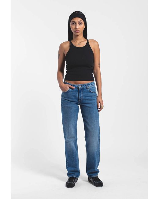 Dr. Denim Blue Arch Mid Straight