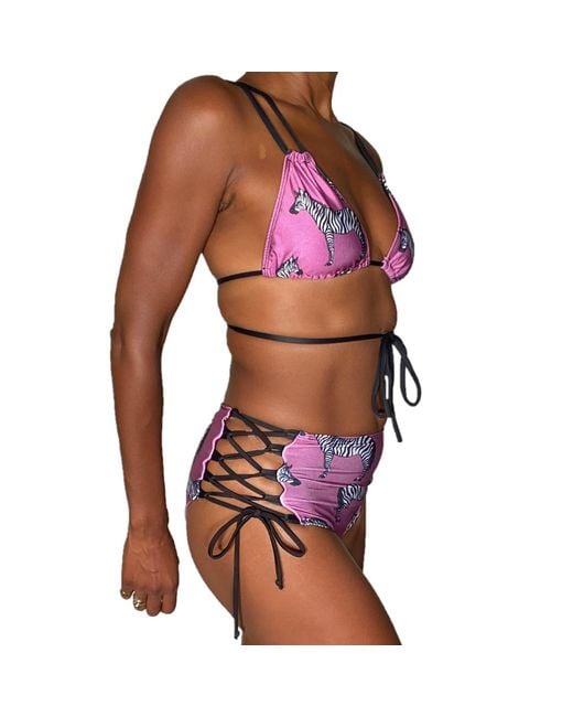 Brasini Swimwear Pink Bruna Convertible Bikini Top
