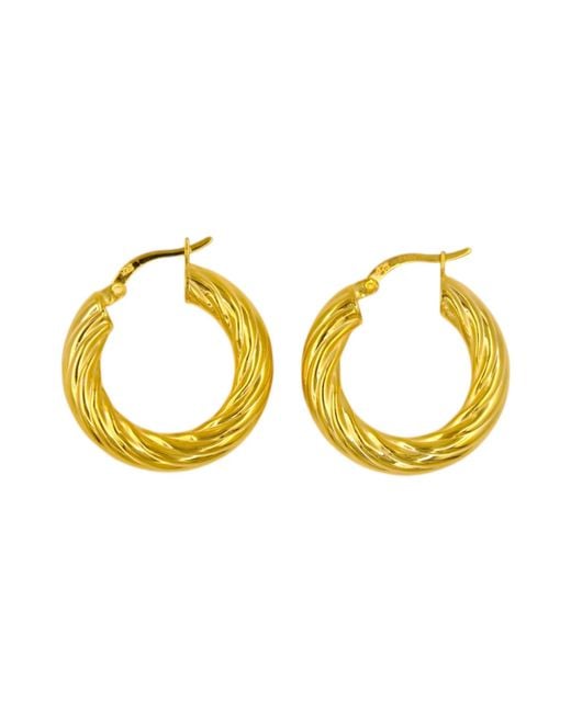1610Istanbul Metallic Istanbul Hoop Earrings