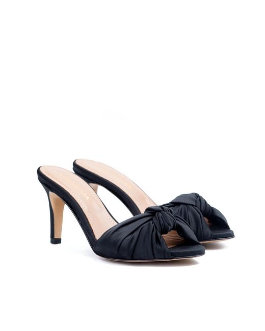 Ginissima Blue Sofia Satin Clogs
