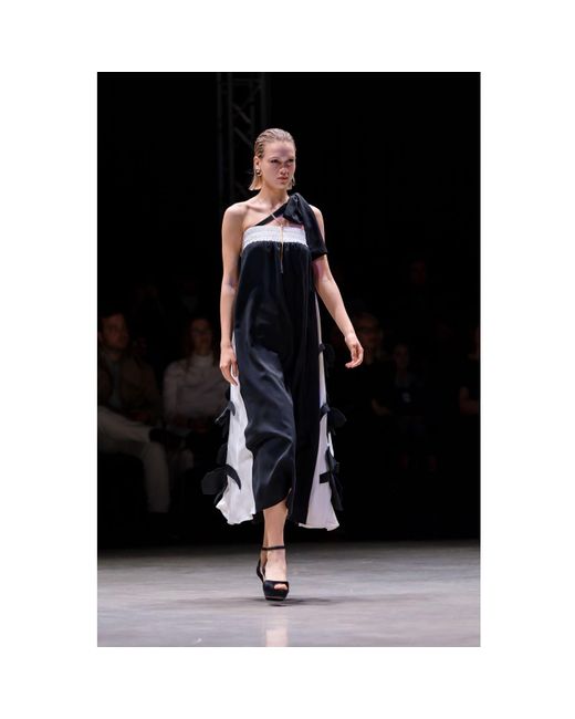 Julia Allert Black Designer Bustier Dress