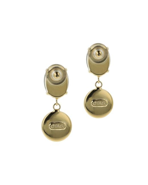 Otazu Metallic Classic Rocks Earrings Opal