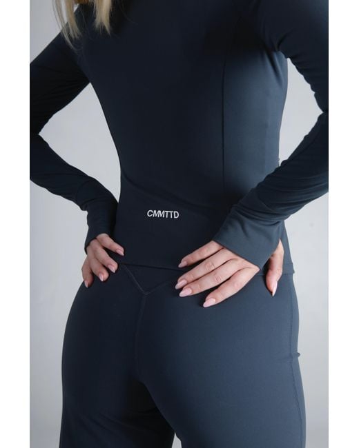 Cmmttd Blue Soft Form Zip-Up Jacket