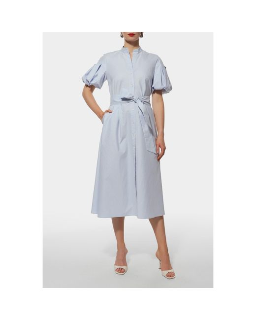 AGGI by HALEWSKI Blue Emily Light Midi Dress