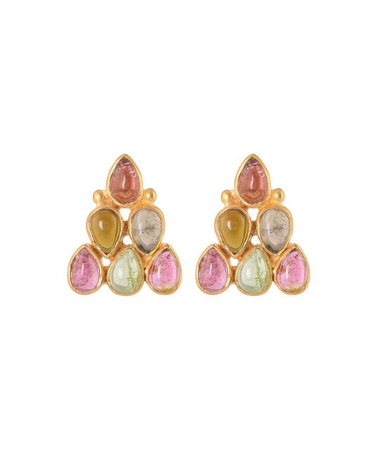 Opium Jewels Pink Rani Studs