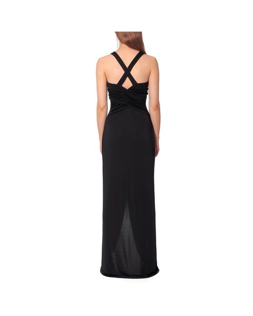 AGGI by HALEWSKI Black Carla Night Fall Evening Maxi Dress