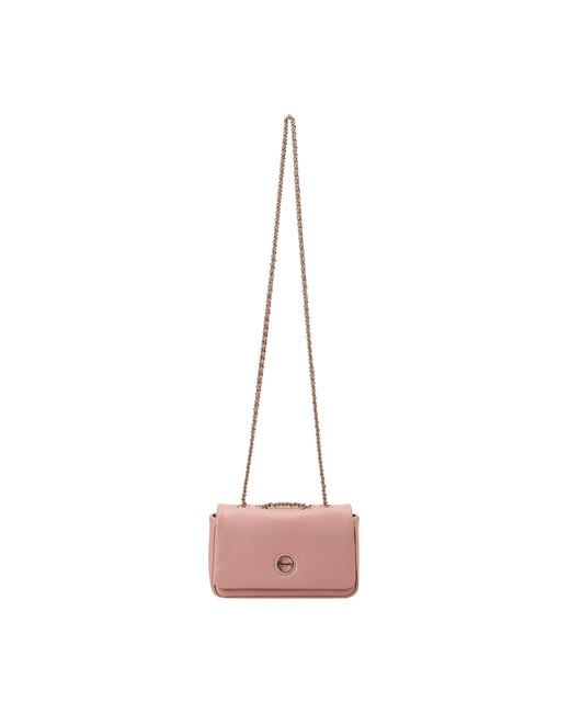 Paul Costelloe Pink Moxie Leather Crossbody Bag
