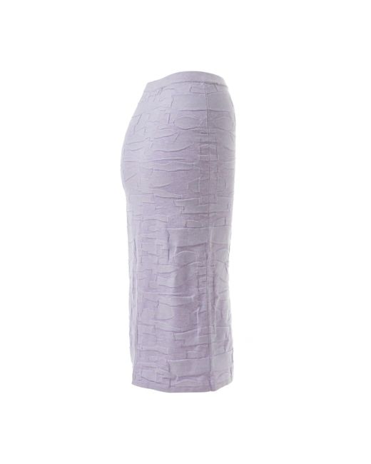 Fully Fashioning Purple Vicky Geometric Jacquard Knit Skirt