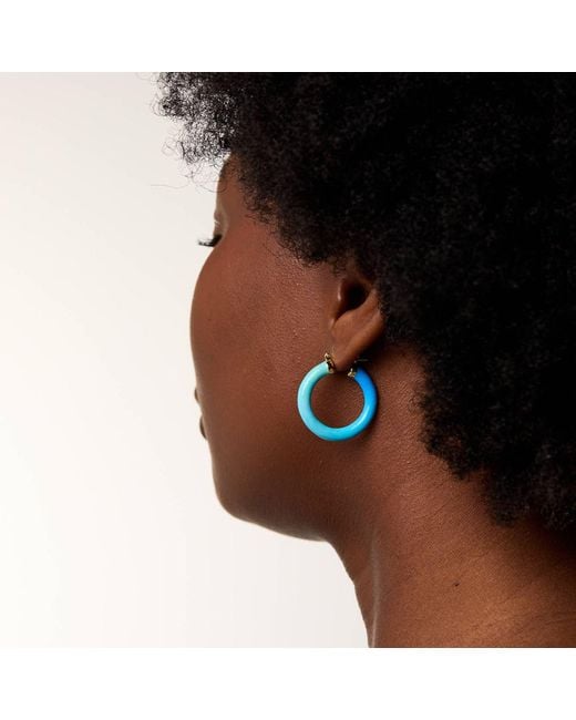 Dolcetto Designs Blue Tropicale Ocean Hoop