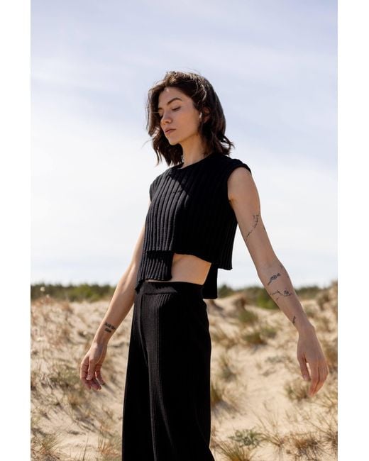 SALANIDA Black Nuovo Asymmetric Top