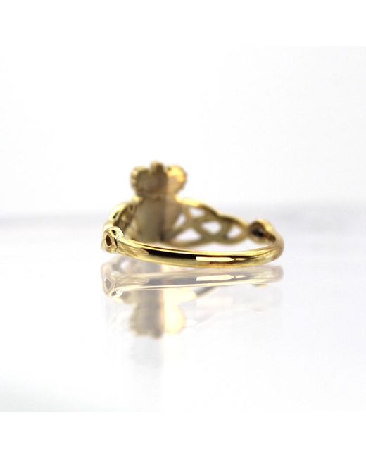 VicStoneNYC Fine Jewelry Metallic 14K Claddagh Ring