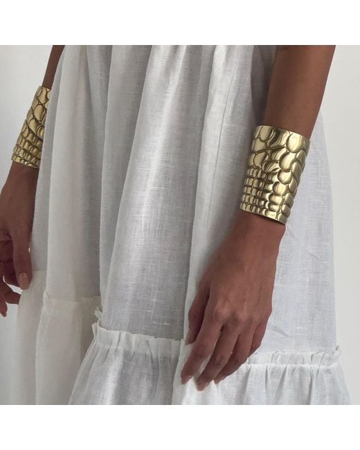 Zeworks Metallic Nefertiti Cuff Bracelet