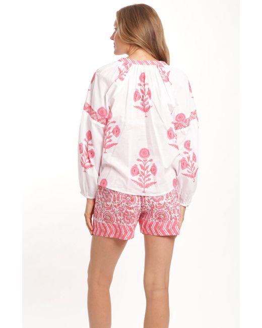 Bindu Pink Carlie Blouse