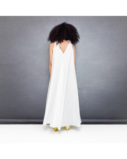 Bianca Popp White Bell Dress Long