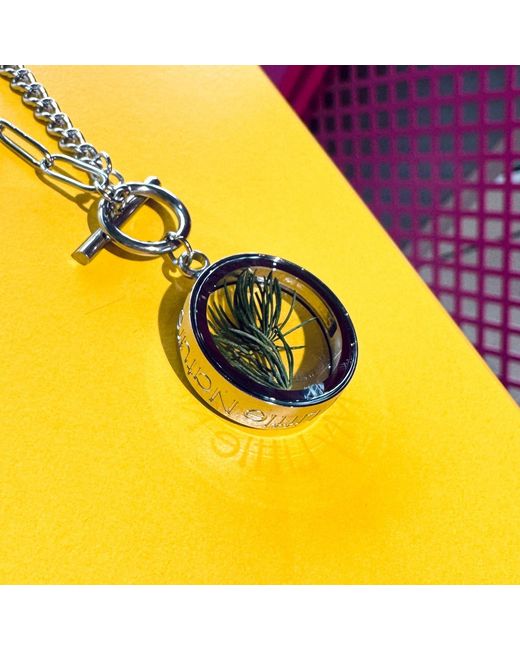 My Little Nature Metallic Handcrafted Pine Needles Charm Necklace