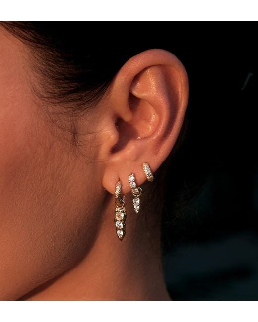 Aaria London Metallic Iris Molten Spike Earring Charm