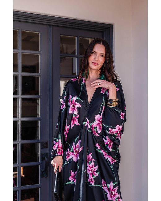 Jennafer Grace Black Delphine Deco Caftan